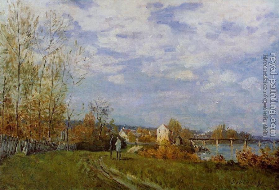 Alfred Sisley : Banks of the Seine at Bougival